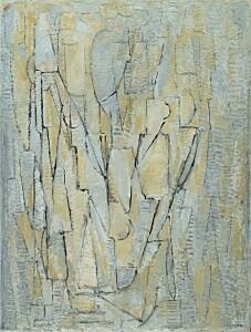 Afbeelding van onze reproductie van Compositie No. XI by Piet Mondriaan op canvas, klein