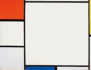 Image of our reproduction of Composition with Red, Yellow and Blue by Piet Mondriaan on canvas, small