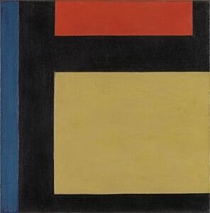 Image of our reproduction of Contra-Composition X by Theo van Doesburg on canvas, small