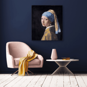 Girl with a Pearl Earring  on canvas 105 x 90 cm