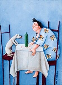Image of our reproduction of Good morning by Ada Breedveld on canvas, small
