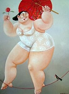 Image of our reproduction of In Balance by Ada Breedveld on canvas, small