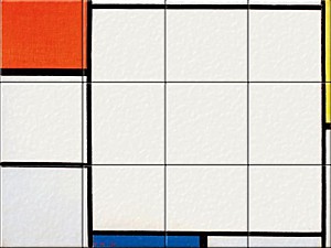 reproduction of Composition with Red