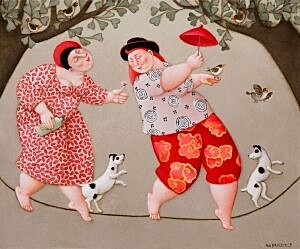 Image of our reproduction of Airy by Ada Breedveld on canvas, small