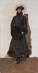 Image of our reproduction of Mata Hari by Isaac Israels on canvas, small