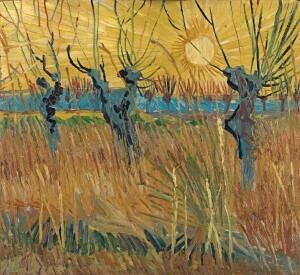 Image of our reproduction of Pollard Willows at Sunset by Vincent van Gogh on canvas, small