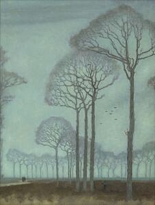 Image of our reproduction of Row of Trees by Jan Mankes on canvas, small