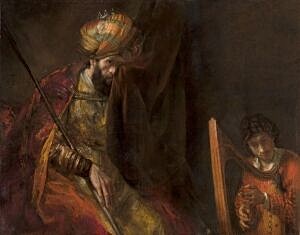 Image of our reproduction of Saul and David by Rembrandt van Rijn on canvas, small