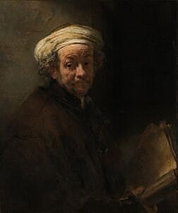 Image of our reproduction of Self-portrait as the Apostle Paul by Rembrandt van Rijn on canvas, small