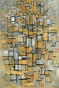 Image of our reproduction of Tableau No. 1 by Piet Mondriaan on canvas, small
