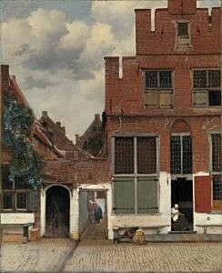 Image of our reproduction of The Little Street by Johannes Vermeer on canvas, small