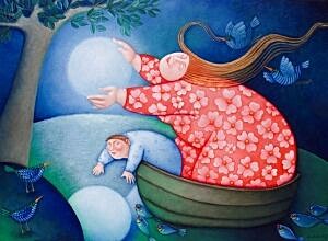 Image of our reproduction of Enlightenment by Ada Breedveld on canvas, small