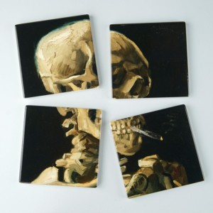 Head of a Skeleton with a Burning Cigarette