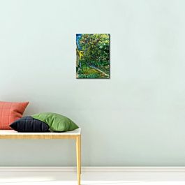 Vincent van Gogh The Garden of the Asylum at Saint-Remy on tiles