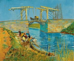 Image of our reproduction of Bridge at Arles (Pont de Langlois) by Vincent van Gogh on canvas, small