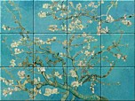 Almond Blossom on ceramic tiles