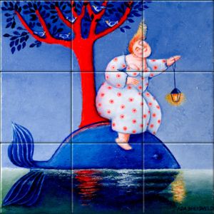 reproduction of Cruising on ceramic tiles tableaus by Ada Breedveld made by Dutch Art Reproductions