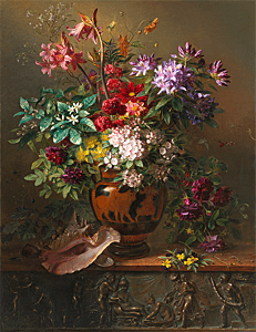 Still Life with Flowers in a Greek Vase: Allegory of Spring