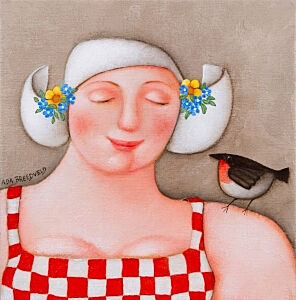 Image of our reproduction of In good Humour by Ada Breedveld on canvas, small