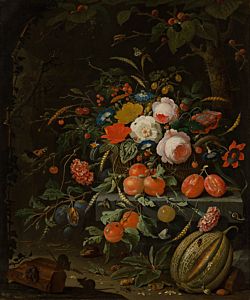Bloemen en vruchten