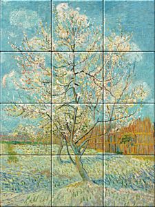 Image of a tile tableau of the Pink Peach Tree