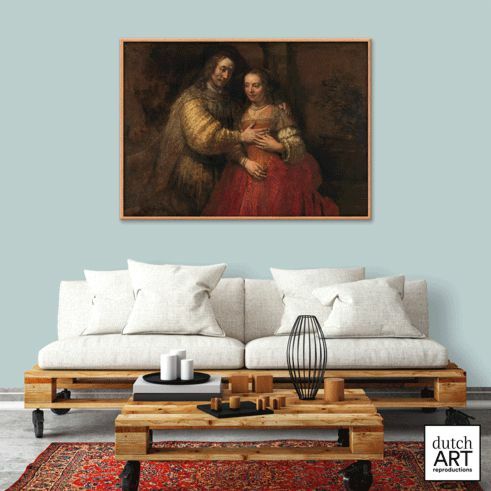 Rembrandt, Ready To Hang store Canvas Wall Art Print, Home Decor, The Jewish Bride, Baroque