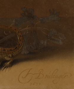 Hans Bollongier, reproductions on canvas, ceramic tiletableaus and coasters