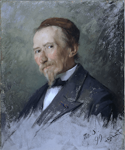Paul Joseph Constantin Gabriel, reproductions on canvas, ceramic tiletableaus and coasters