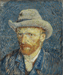 Vincent van Gogh, reproductions on canvas, ceramic tiletableaus and coasters